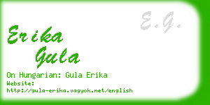 erika gula business card